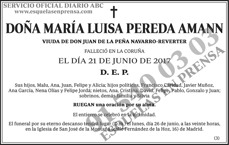 María Luisa Pereda Amann